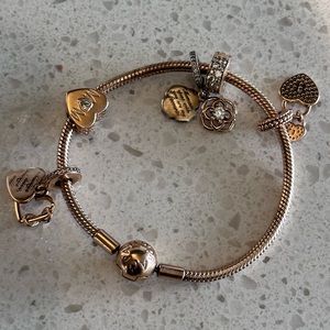 Rose Gold Pandora Bracelet